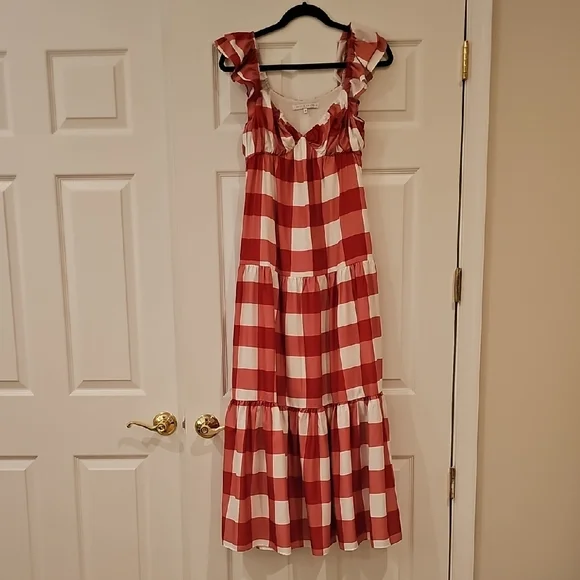 Red and White Gingham Dress - Picture 1 of 6